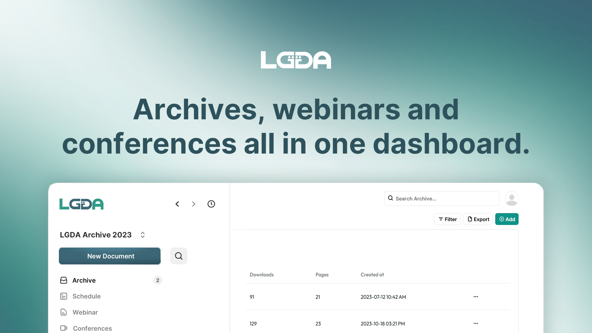 LGDA DASHBOARD